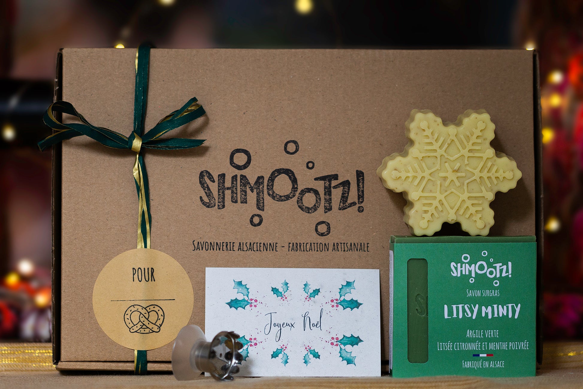 coffret de noel savon flocon